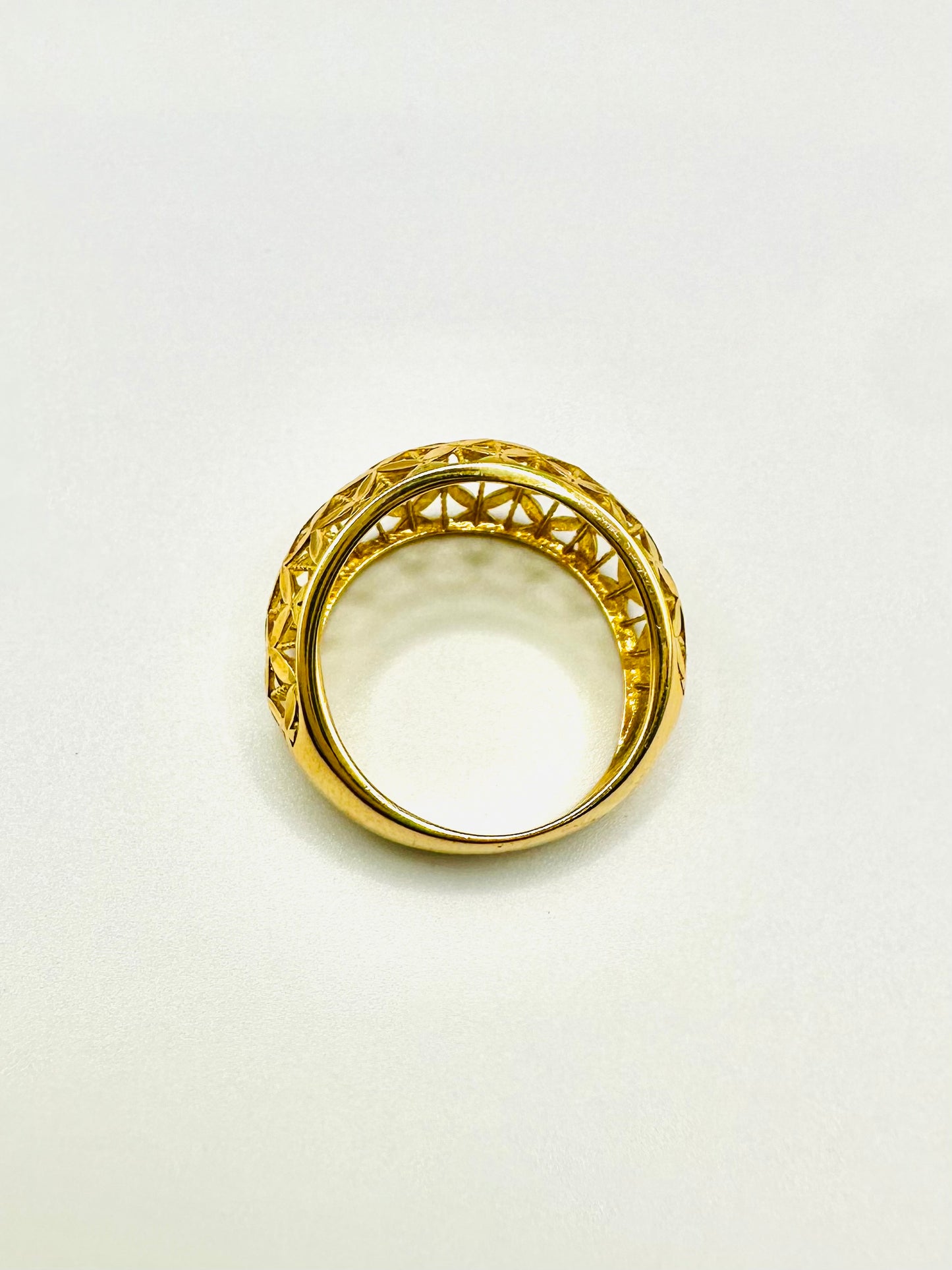 BAGUE DIAMANTINE OR 750/1000
