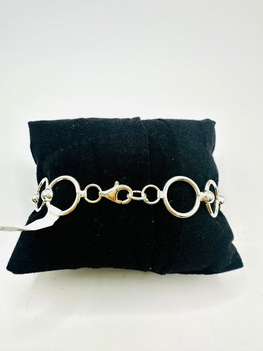 Bracelet Femme en Argent 925 – Cercles Dégradés