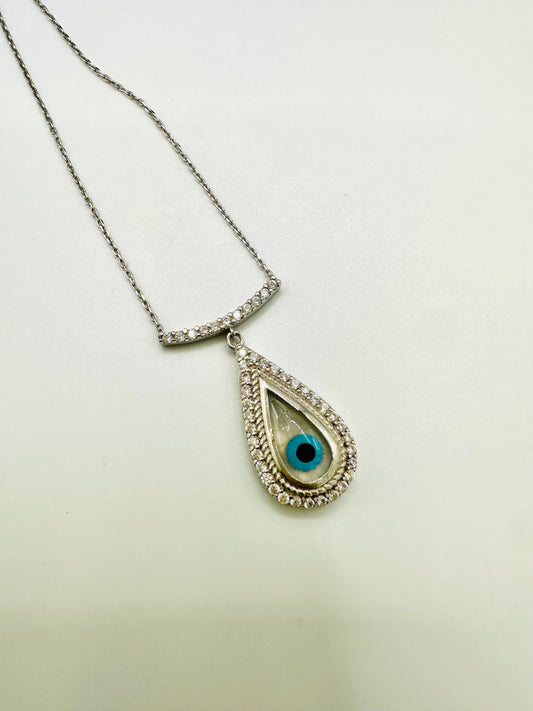 Chaîne en argent 925 avec pendentif “Œil”