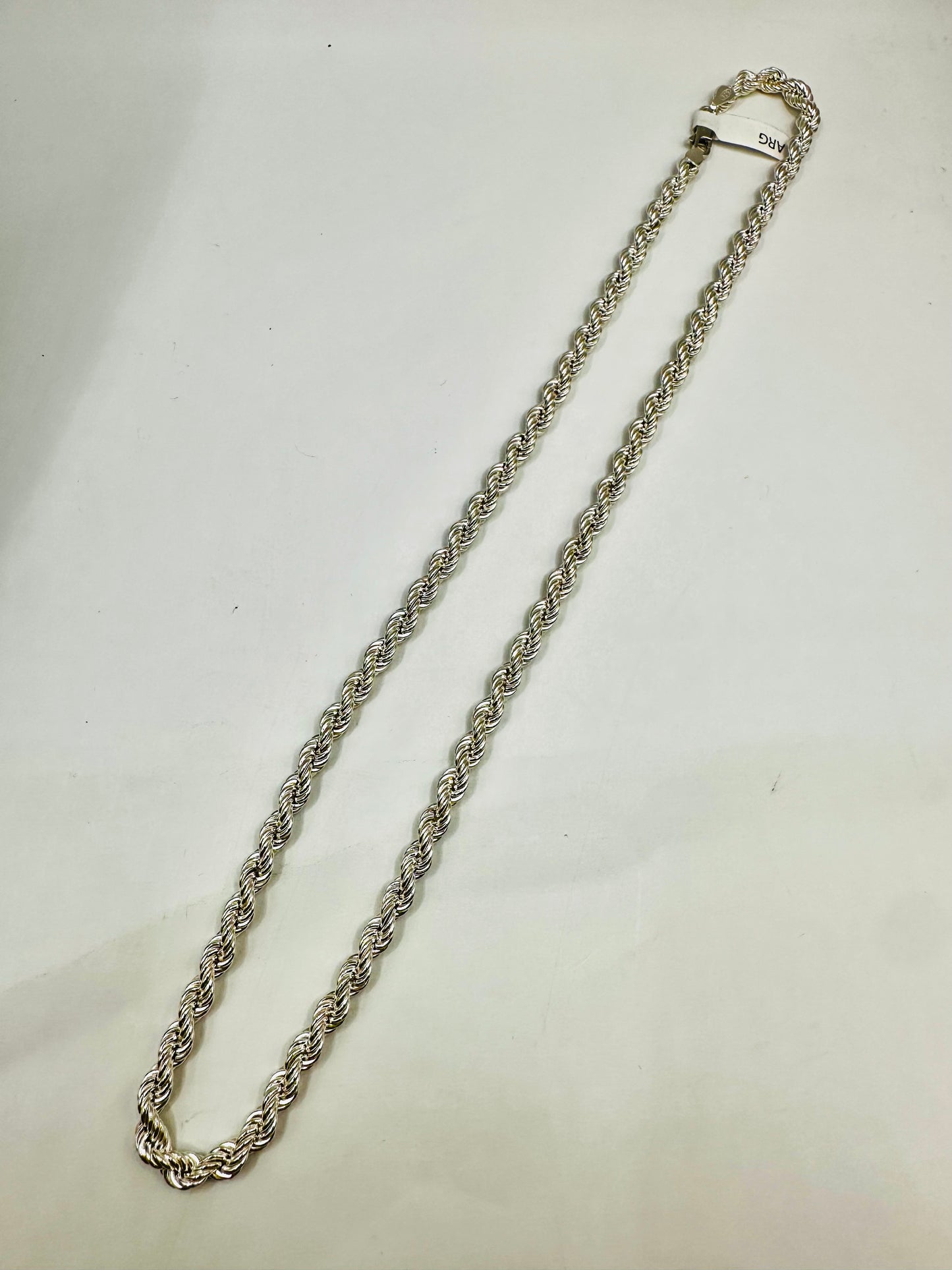Chaîne homme en argent 925 corda torsadée