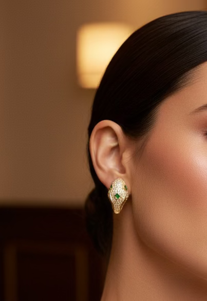 Boucles Dâoreilles serpent đ Or 750/1000