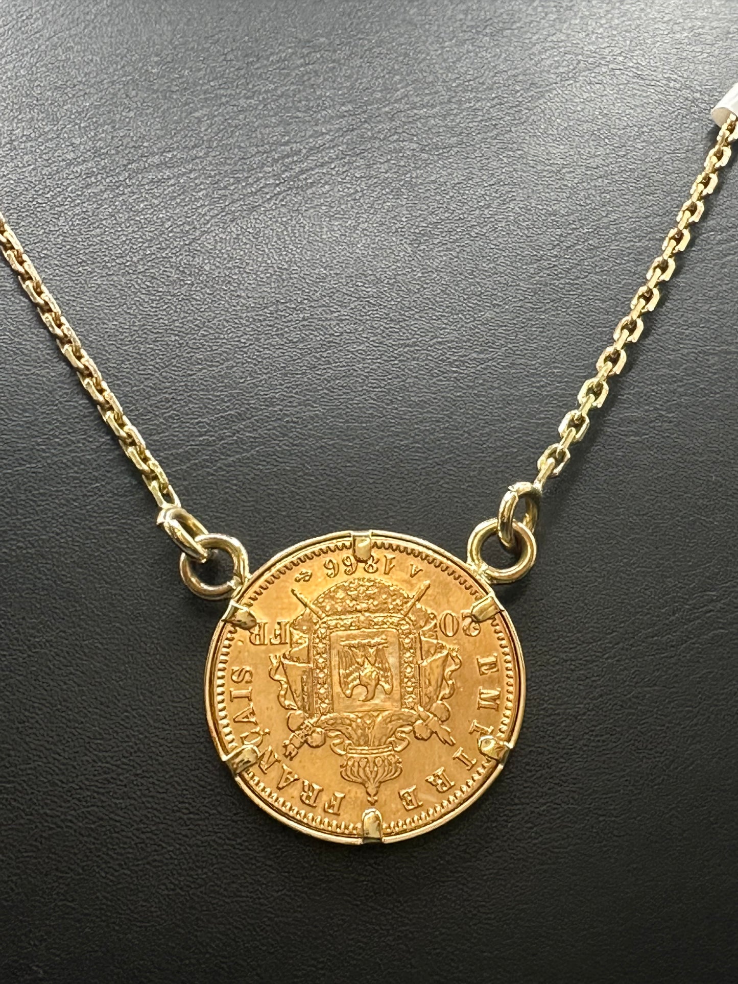 COLLIER PENDENTIF NAPOLEON 20 FRANCS