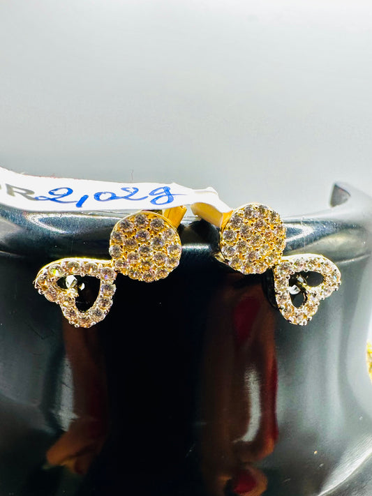 Boucles d’Oreilles Petit Cœur ❣️Or 750/1000