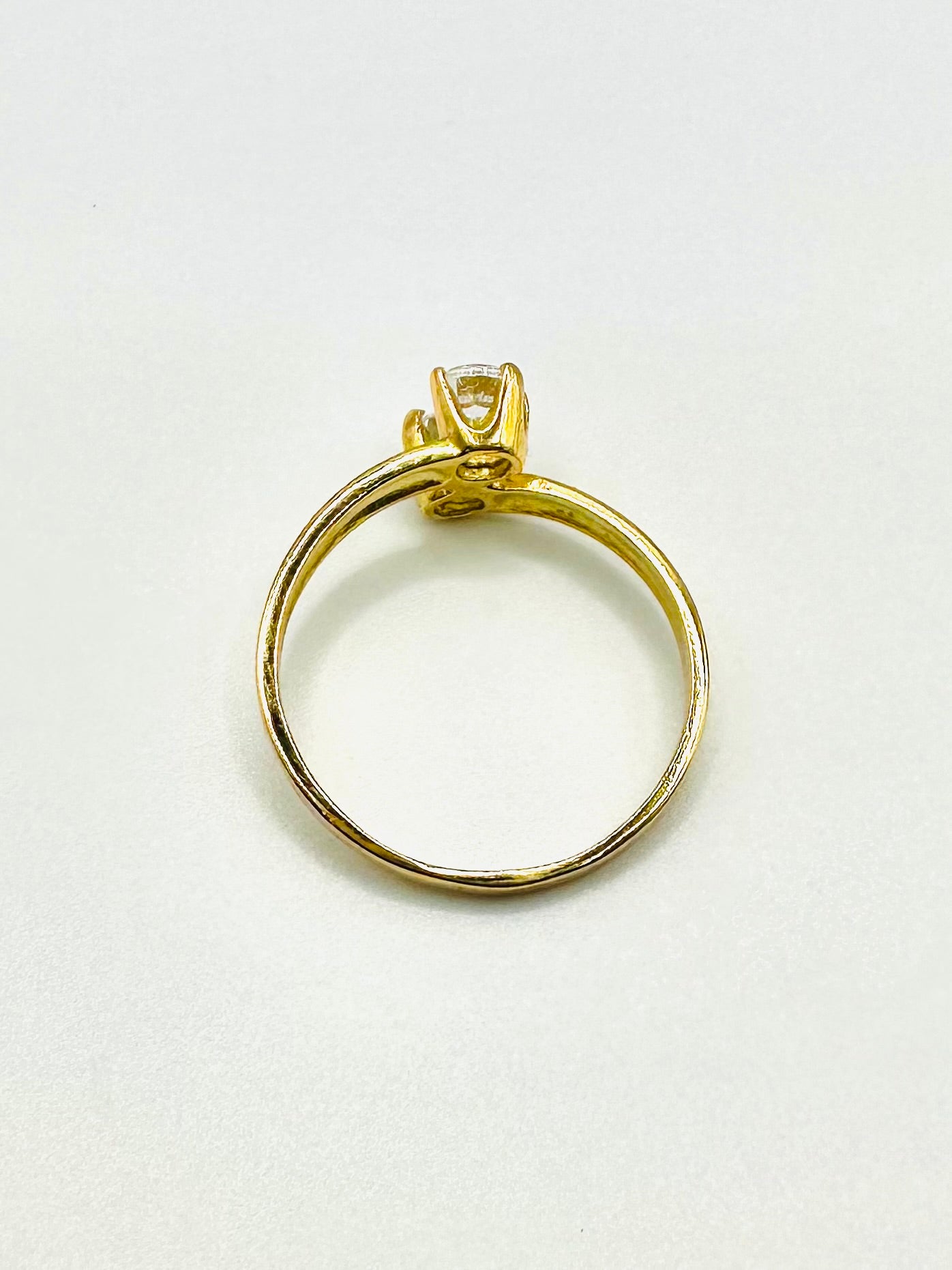 Alliance “Toi et Moi” en Or Jaune 18 Carats