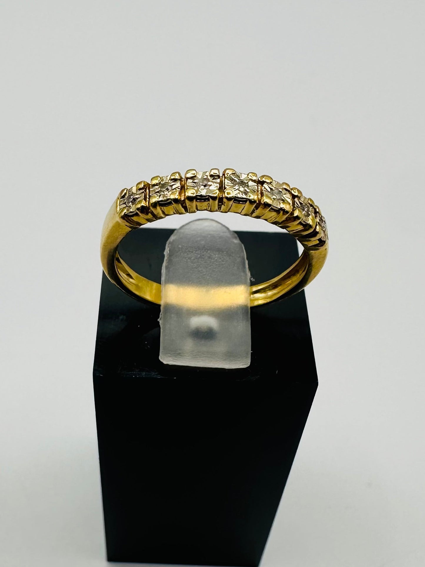 Alliance Diamant Demi Jonc Or 750/1000