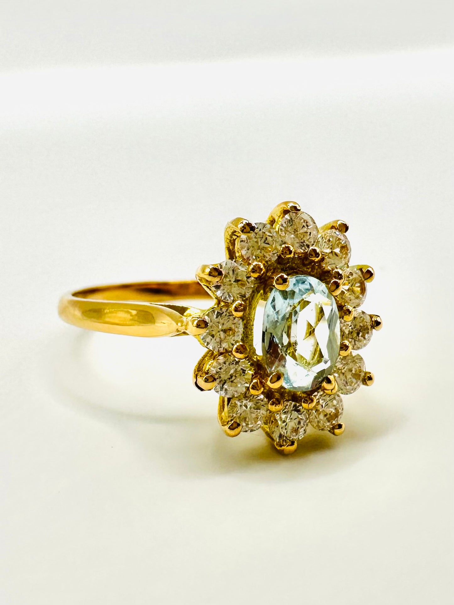 Bague Marguerite En Or Jaune 18 Carats
