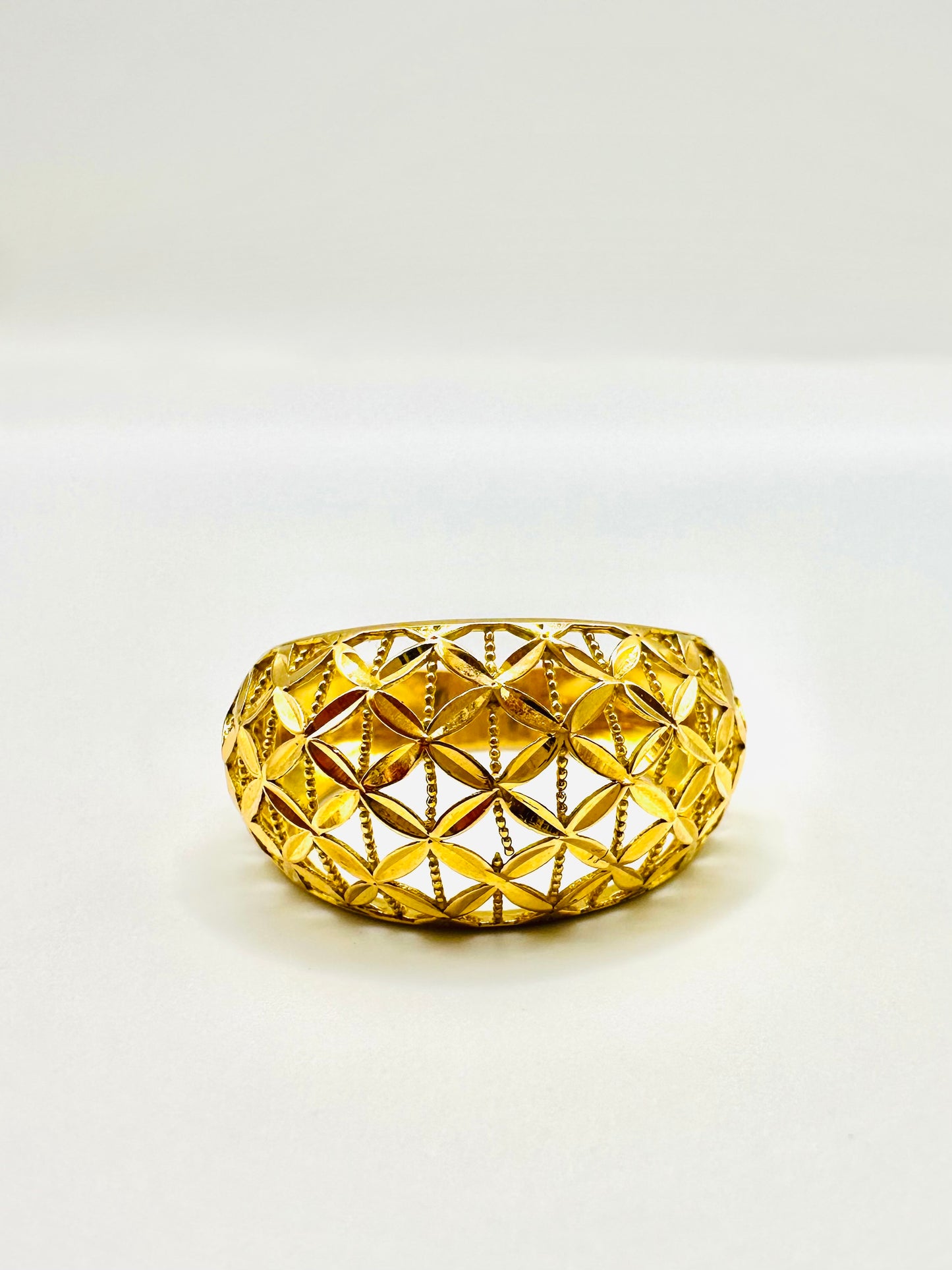 BAGUE DIAMANTINE OR 750/1000