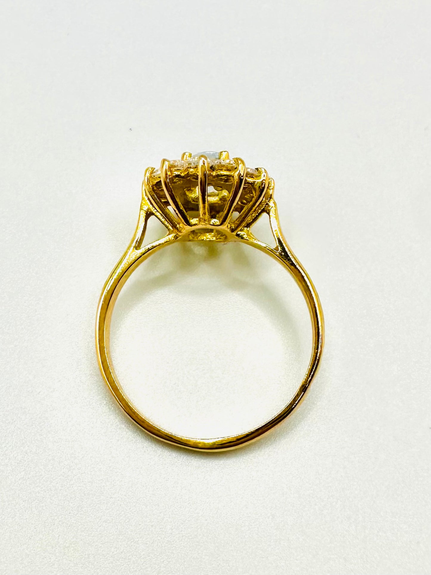 Bague Marguerite En Or Jaune 18 Carats