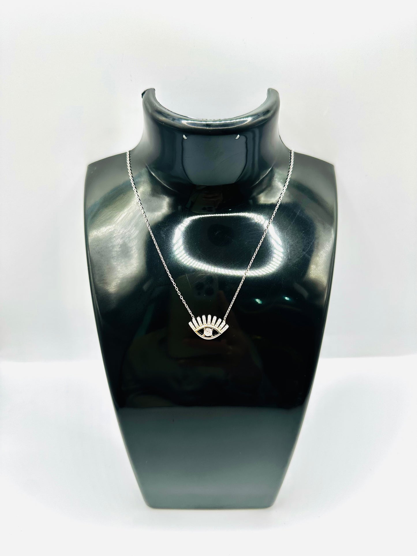 Chaîne en argent 925 avec pendentif œil