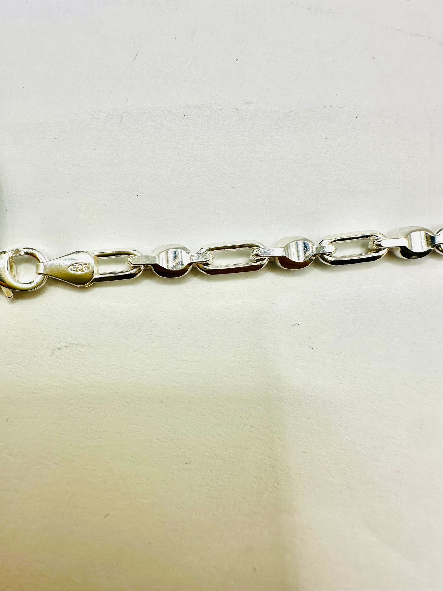 Chaîne en argent 925 maille alternée martelée