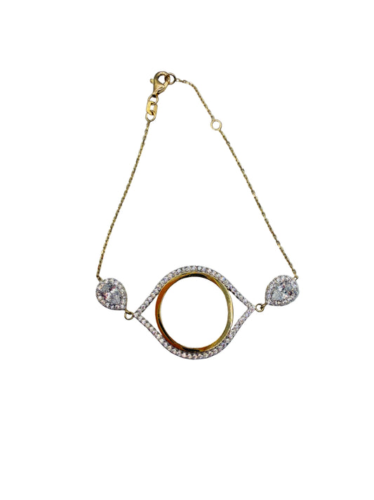 Bracelet Porte Pièce 10 Francs Or 750/1000