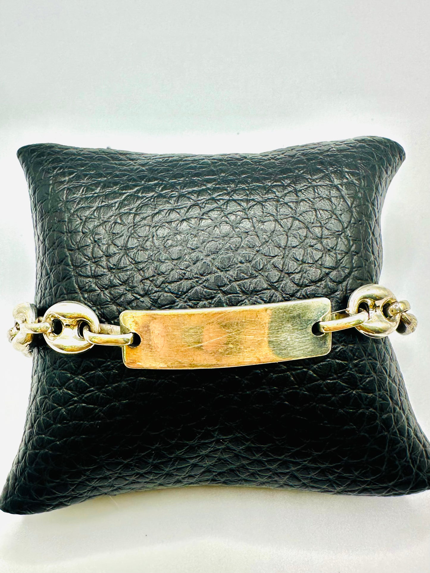 Bracelet homme en argent 925 graine de café personnalisable