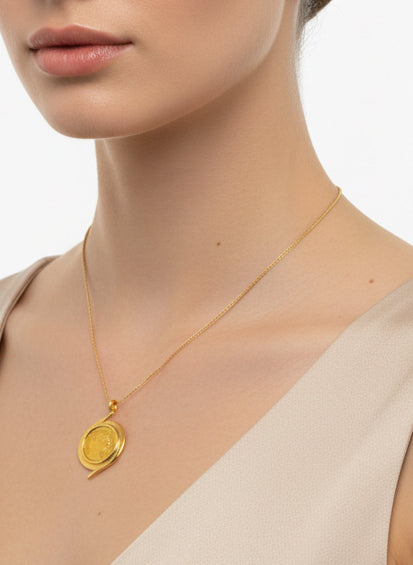 Pendentif porte-pièce Napoléon 20 Francs- en or 18 & 21.6 carats