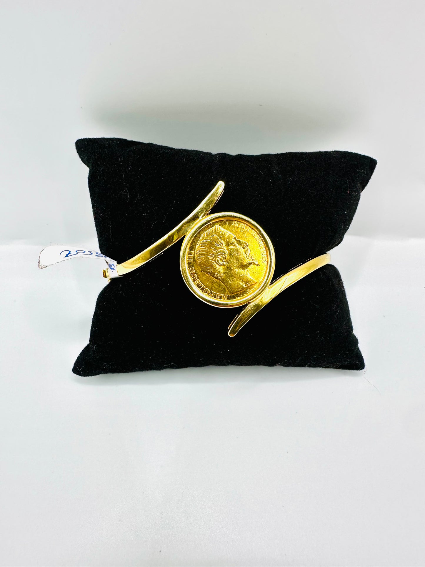 Bracelet porte-pièce « Napoléon »Or 18K & Pièce 20 Francs Or 21,6K