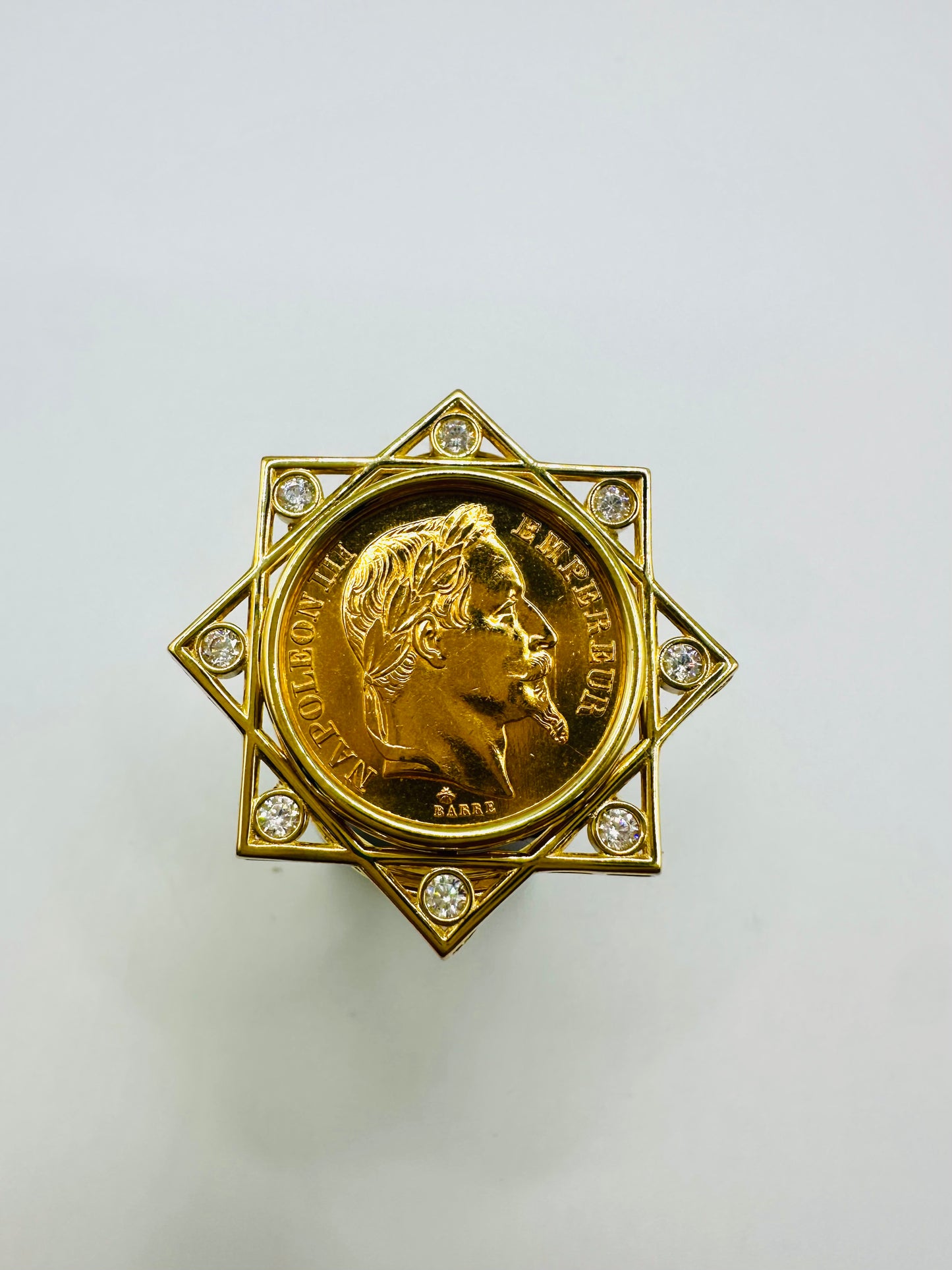 Bague Porte-Pièce “Napoléon Empire” – Or 18 et 21 carats