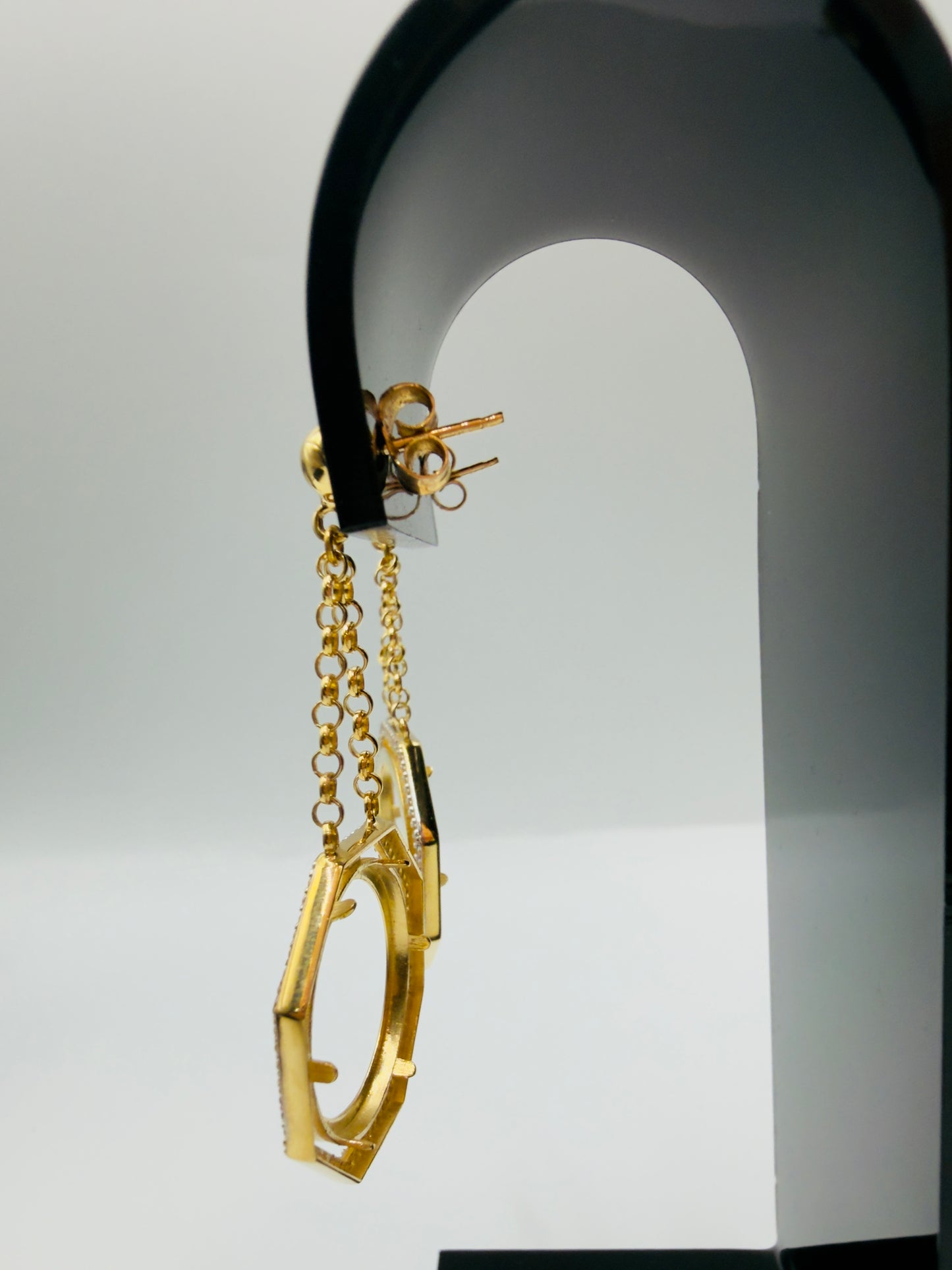 Boucles D’oreilles Porte Pièce 10 Francs 750/1000