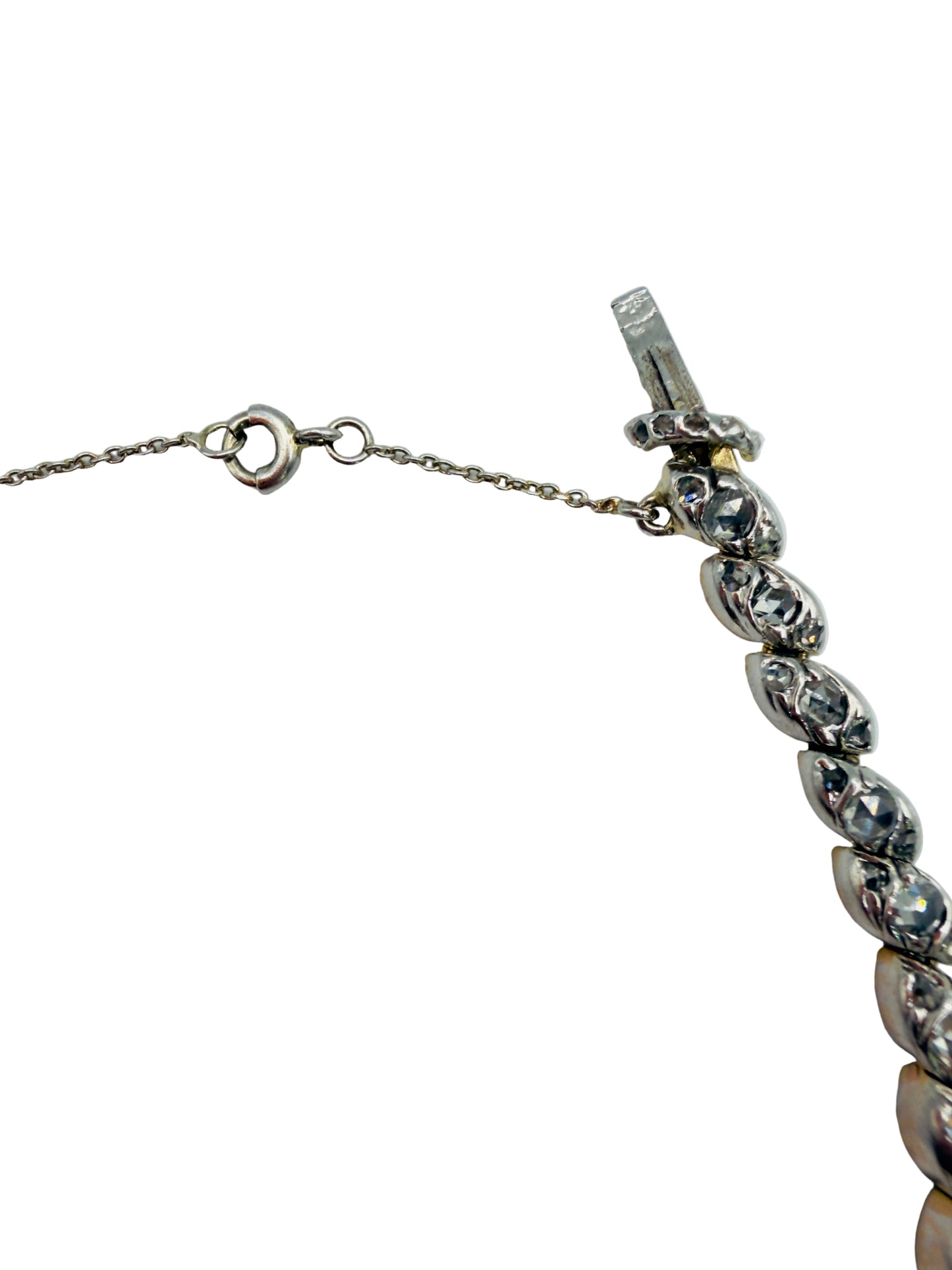 Bracelet deux Or et Diamants taille rose Or 750/1000