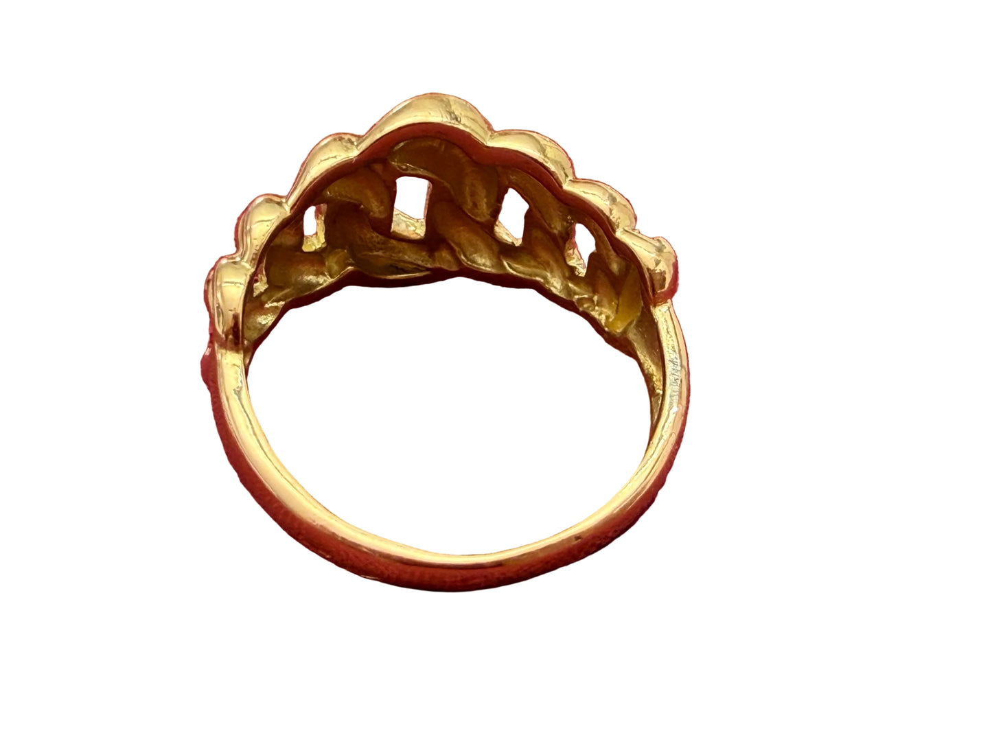 Bague Américaine pleine Or 750/1000