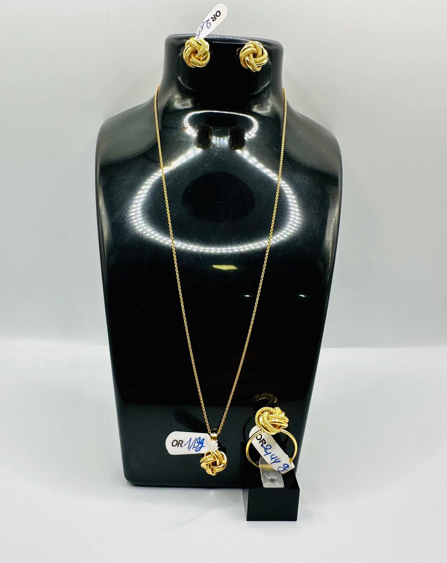 Parure noeud d’amour Algérien🎗️Or 750/1000