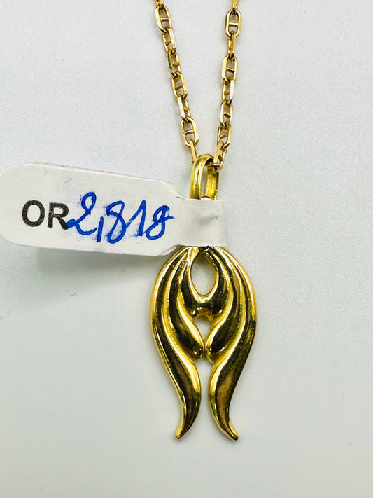 Chaîne & Pendentif Ailes 🪽 Or 750/1000