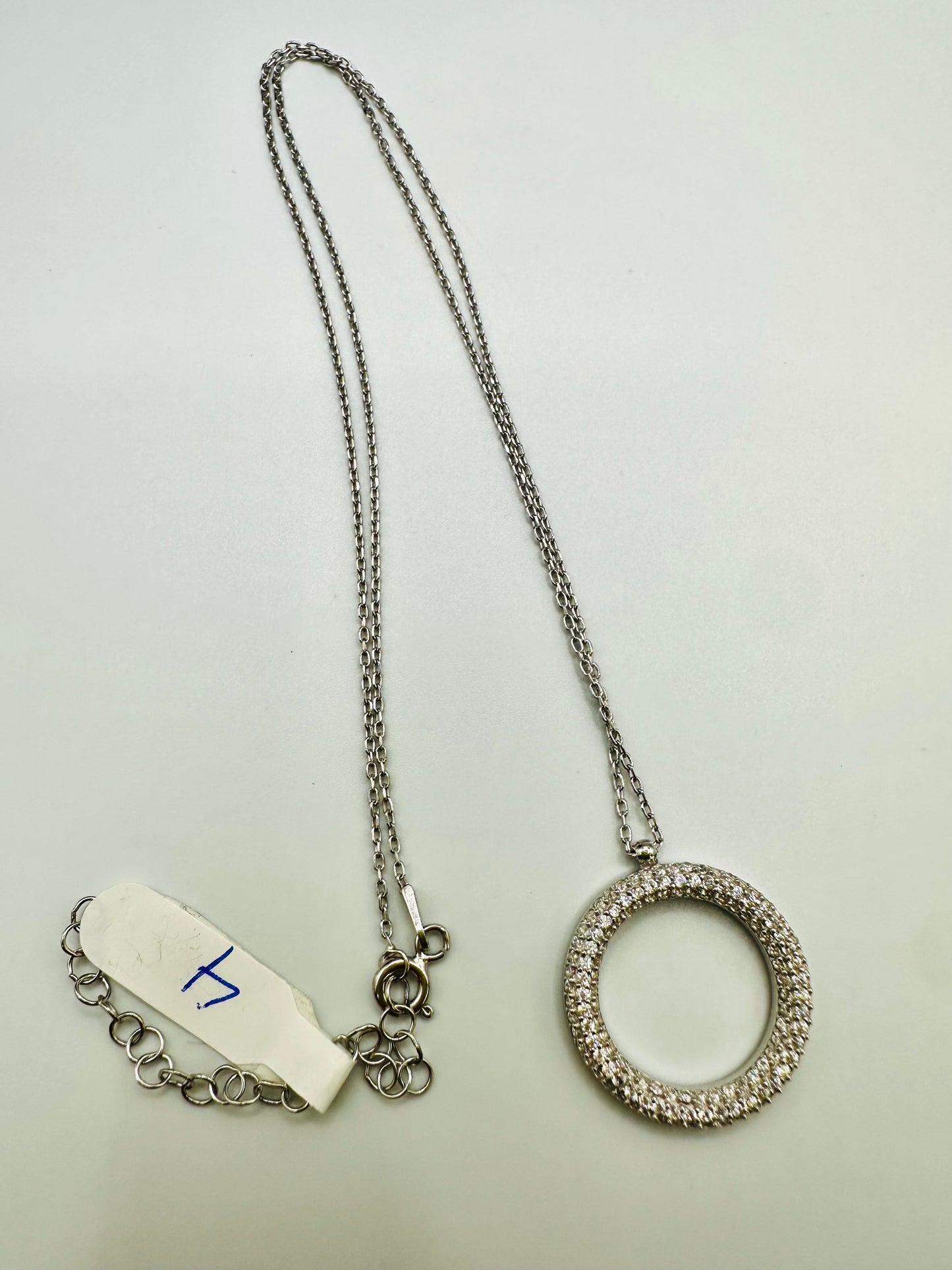 Chaîne en argent 925 avec pendentif “Rond”