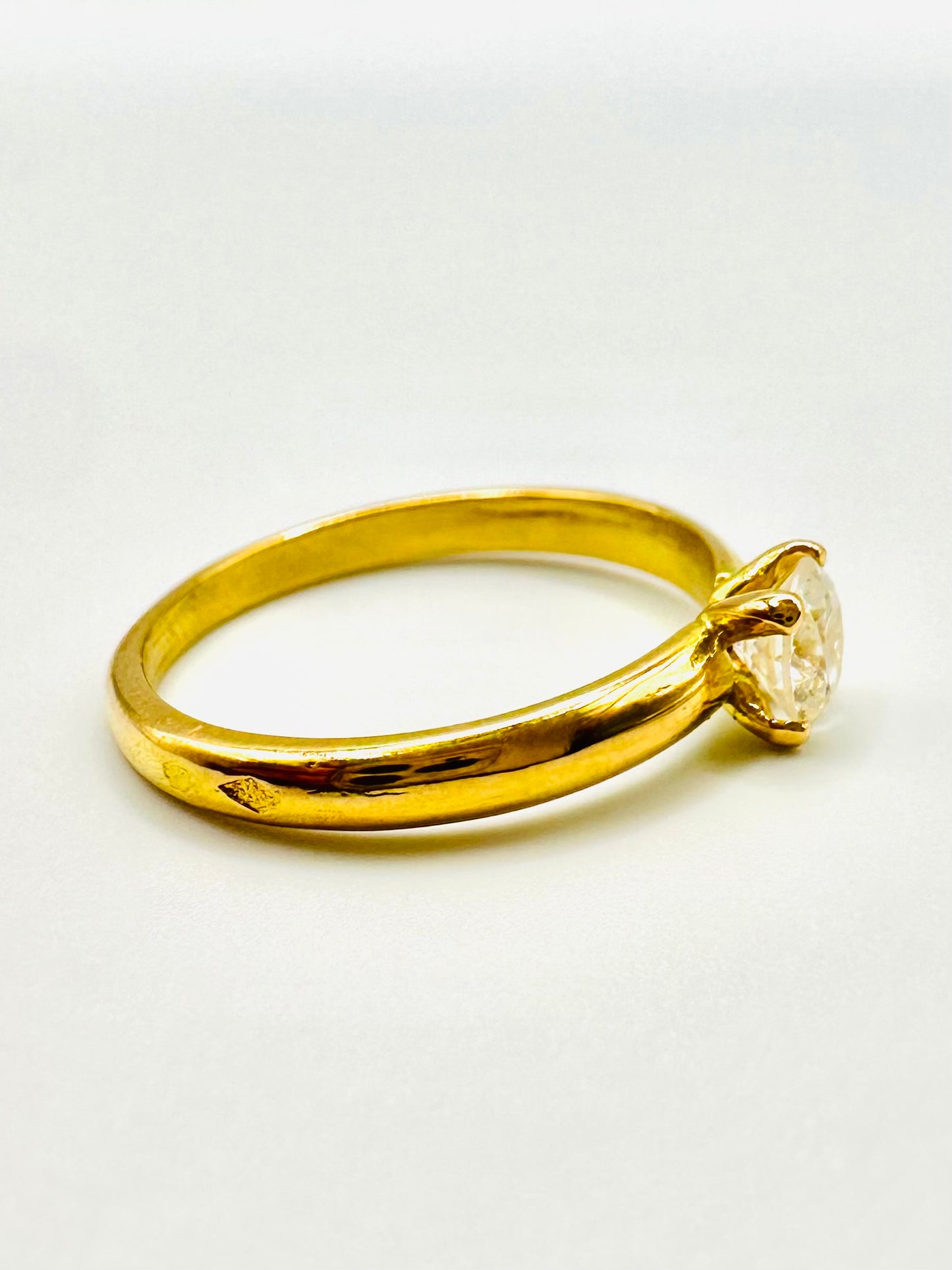 Solitaire en Or Jaune 18 Carats