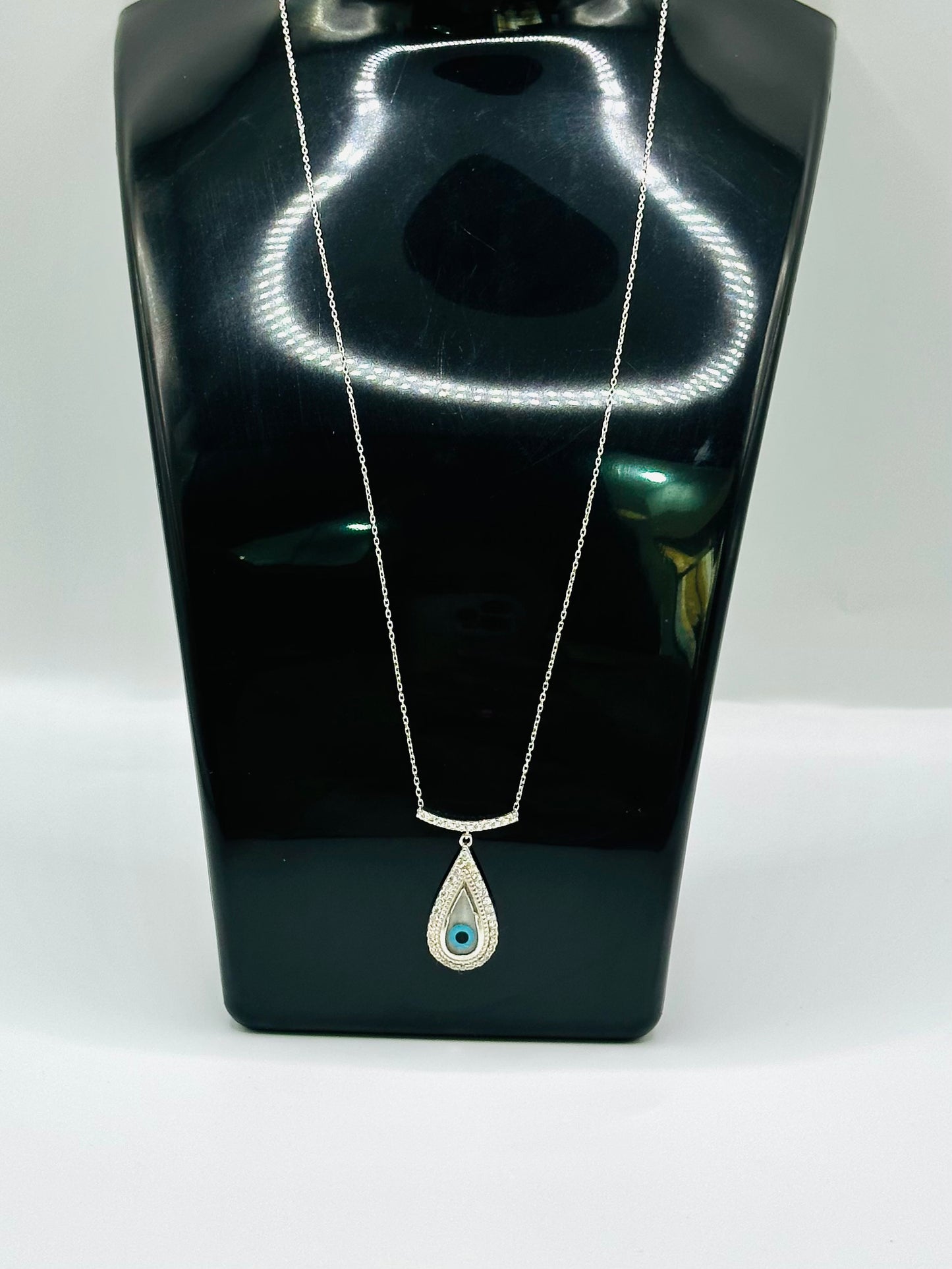 Chaîne en argent 925 avec pendentif “Œil”