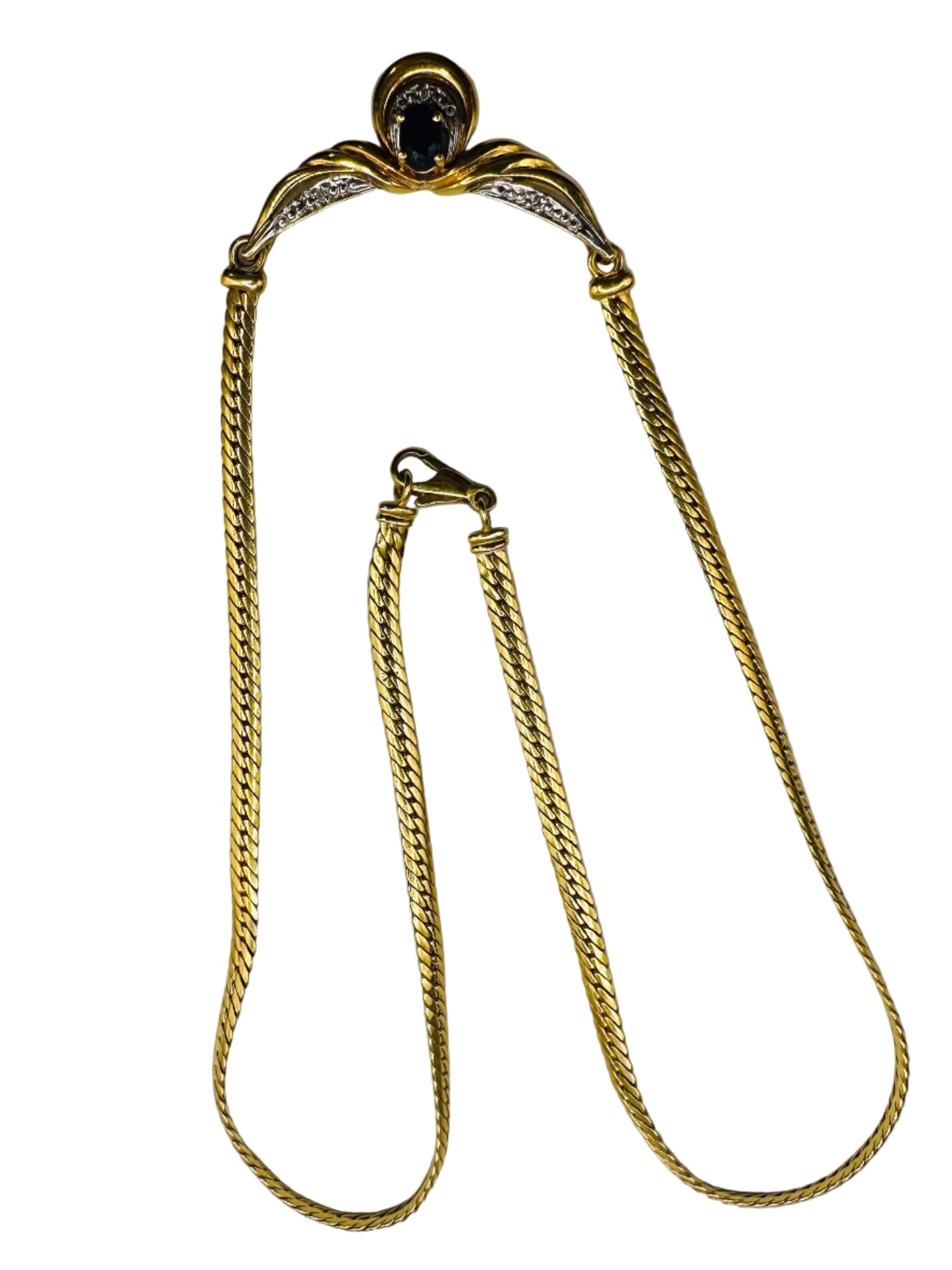 Collier pendentif saphir en or 18carats