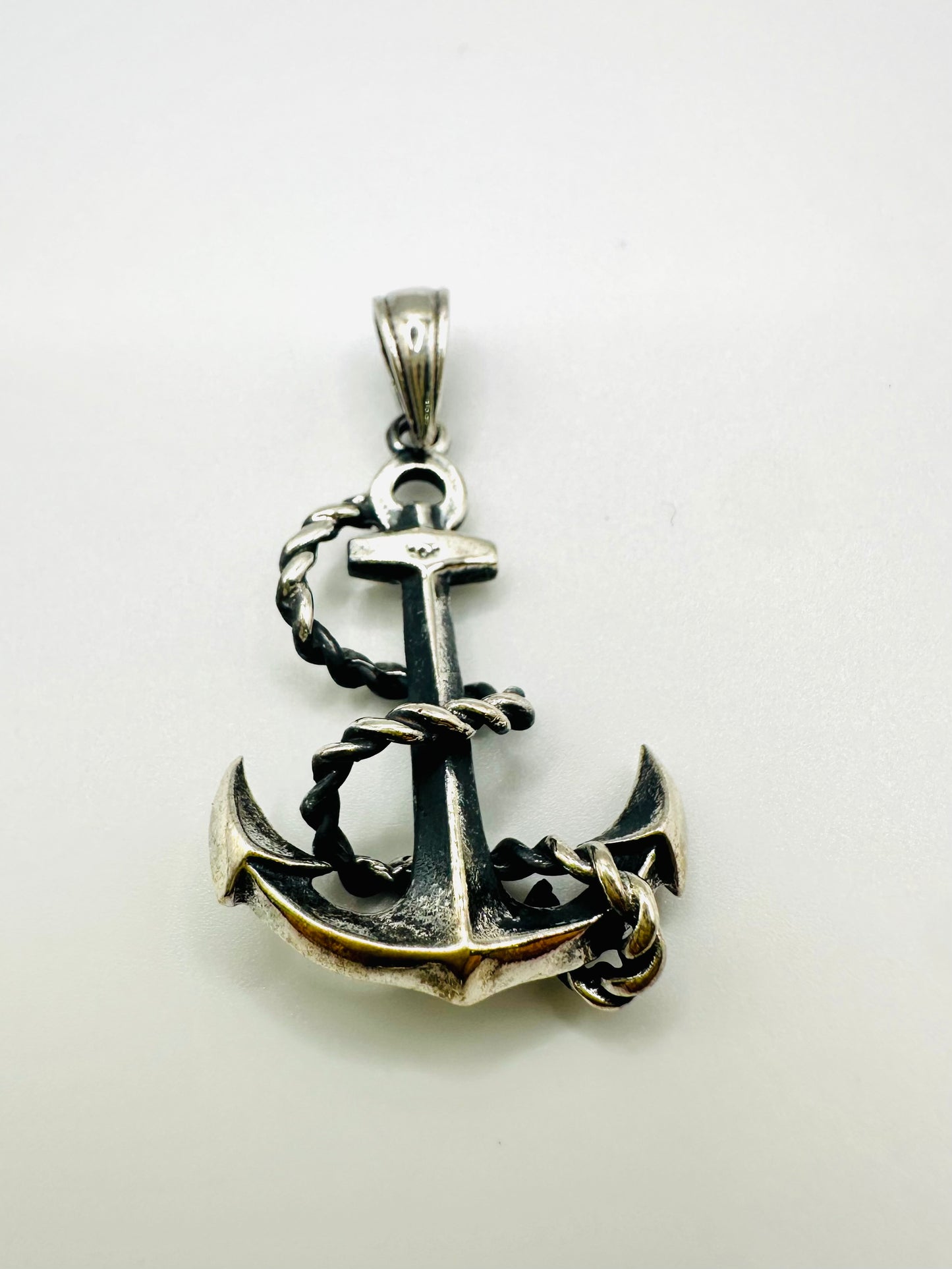 PENDENTIF HOMME Ancre de bateau en argent 925