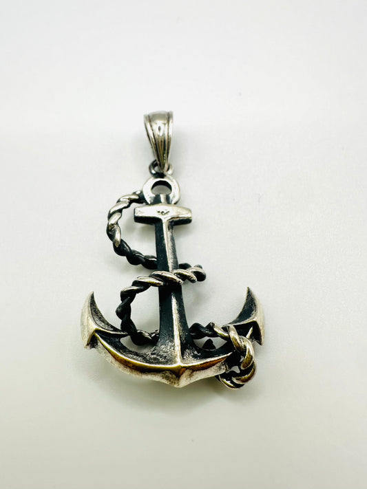 PENDENTIF HOMME Ancre de bateau en argent 925