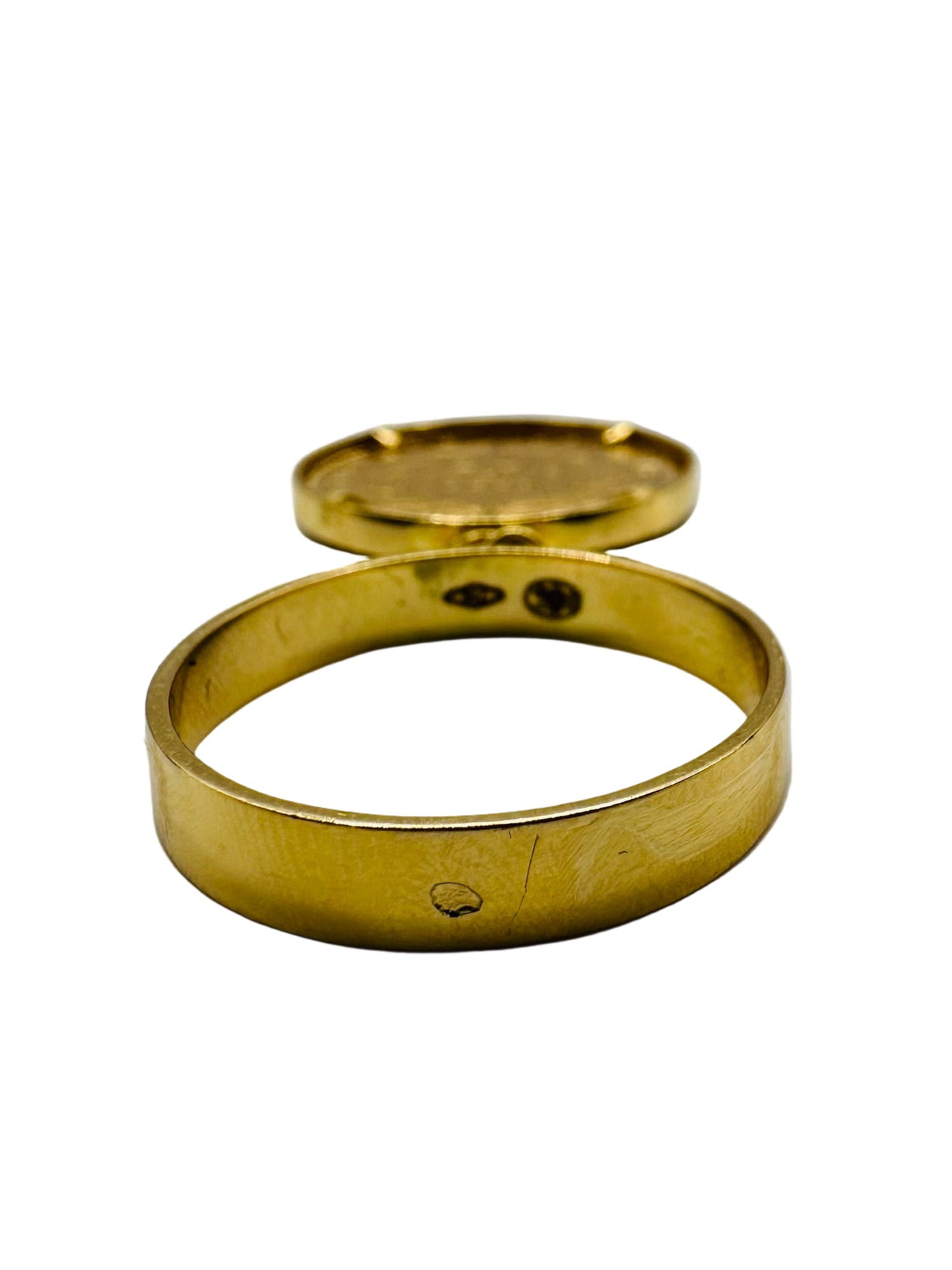 Bague Porte-Pièce Napoléon – 10 Francs Or 21,6&18 Carats