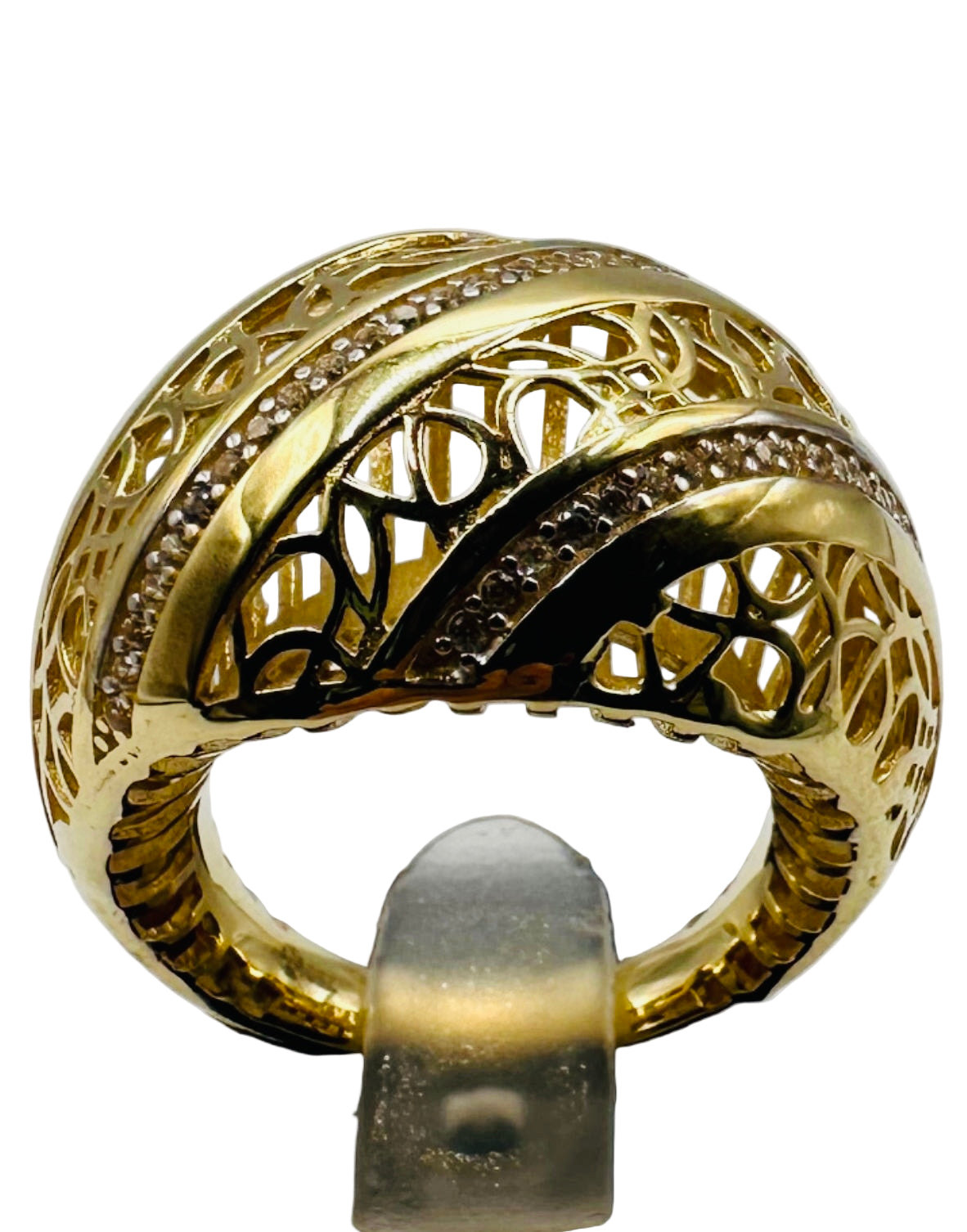 Bague Bombée en Or Jaune 18 Carats