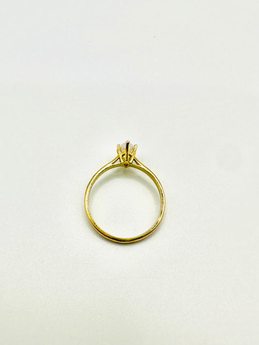Bague mariage marquise Or 750/1000
