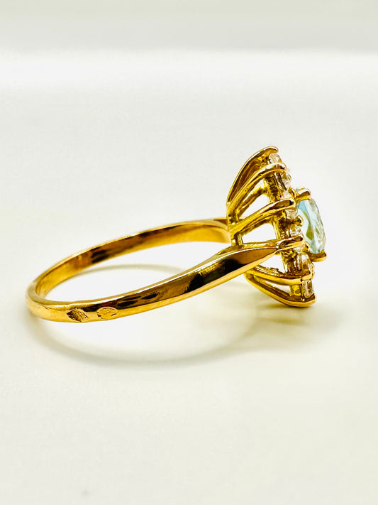 Bague Marguerite En Or Jaune 18 Carats