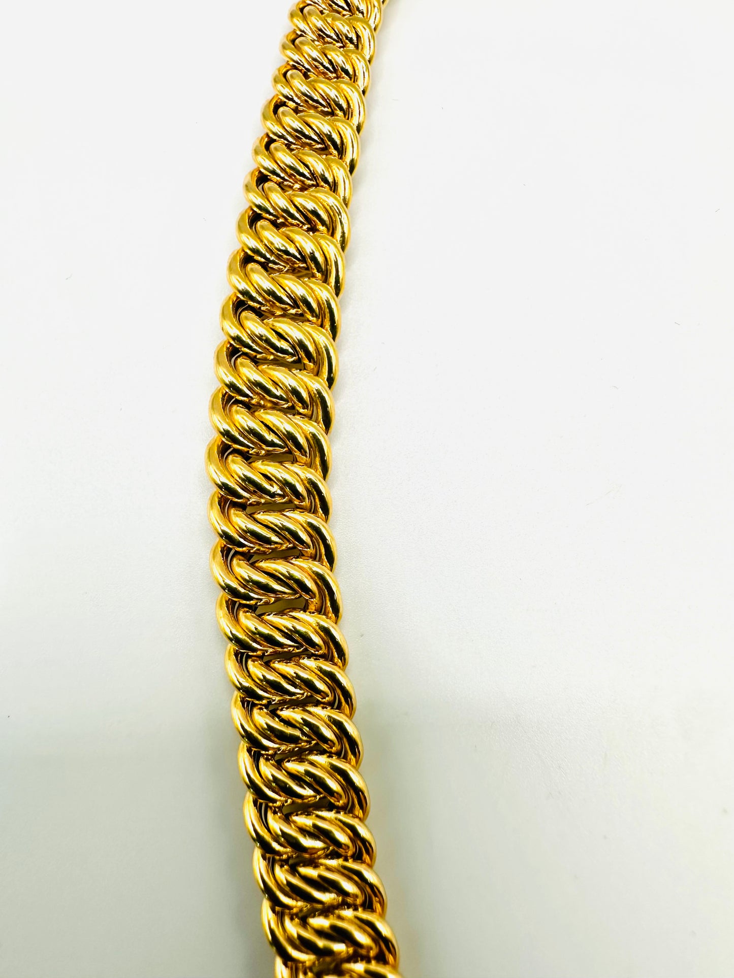 Chaîne maille américaine en chute Or 750/1000