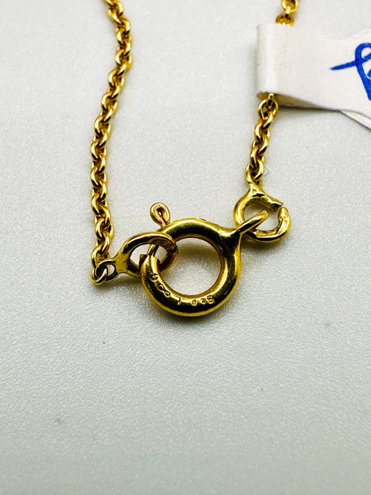 Chaîne & Pendentif Nœud d’Amour Algérien 🎗️Or 750/1000