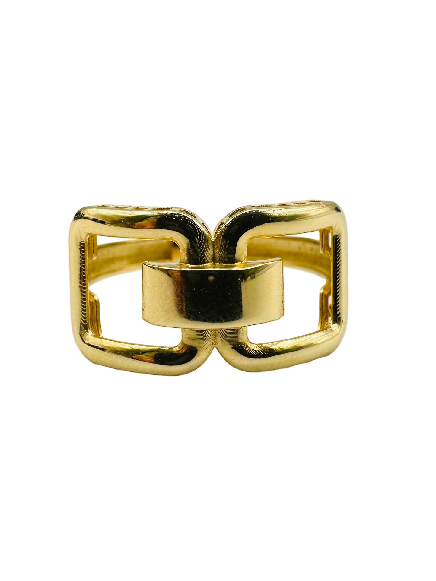 Bague Lunette en Or Jaune 18 Carats
