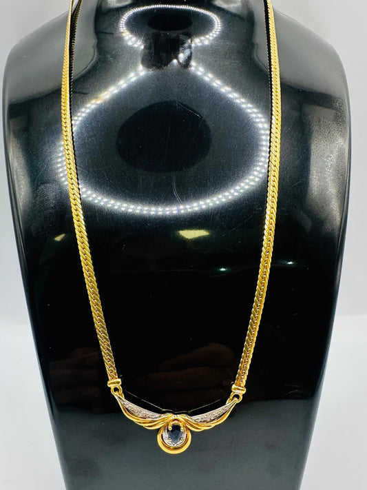 Collier pendentif saphir en or 18carats