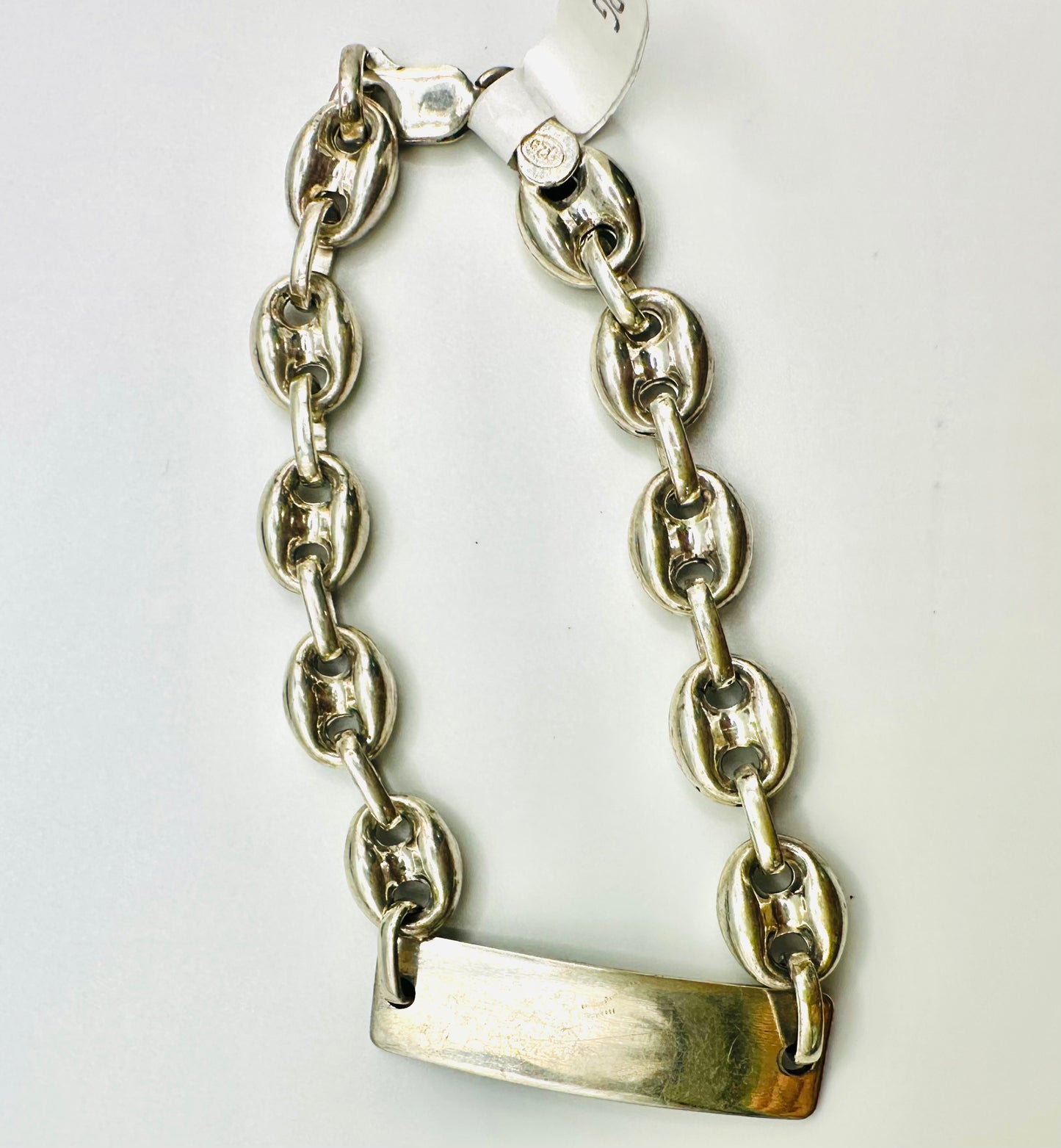 Bracelet homme en argent 925 graine de café personnalisable