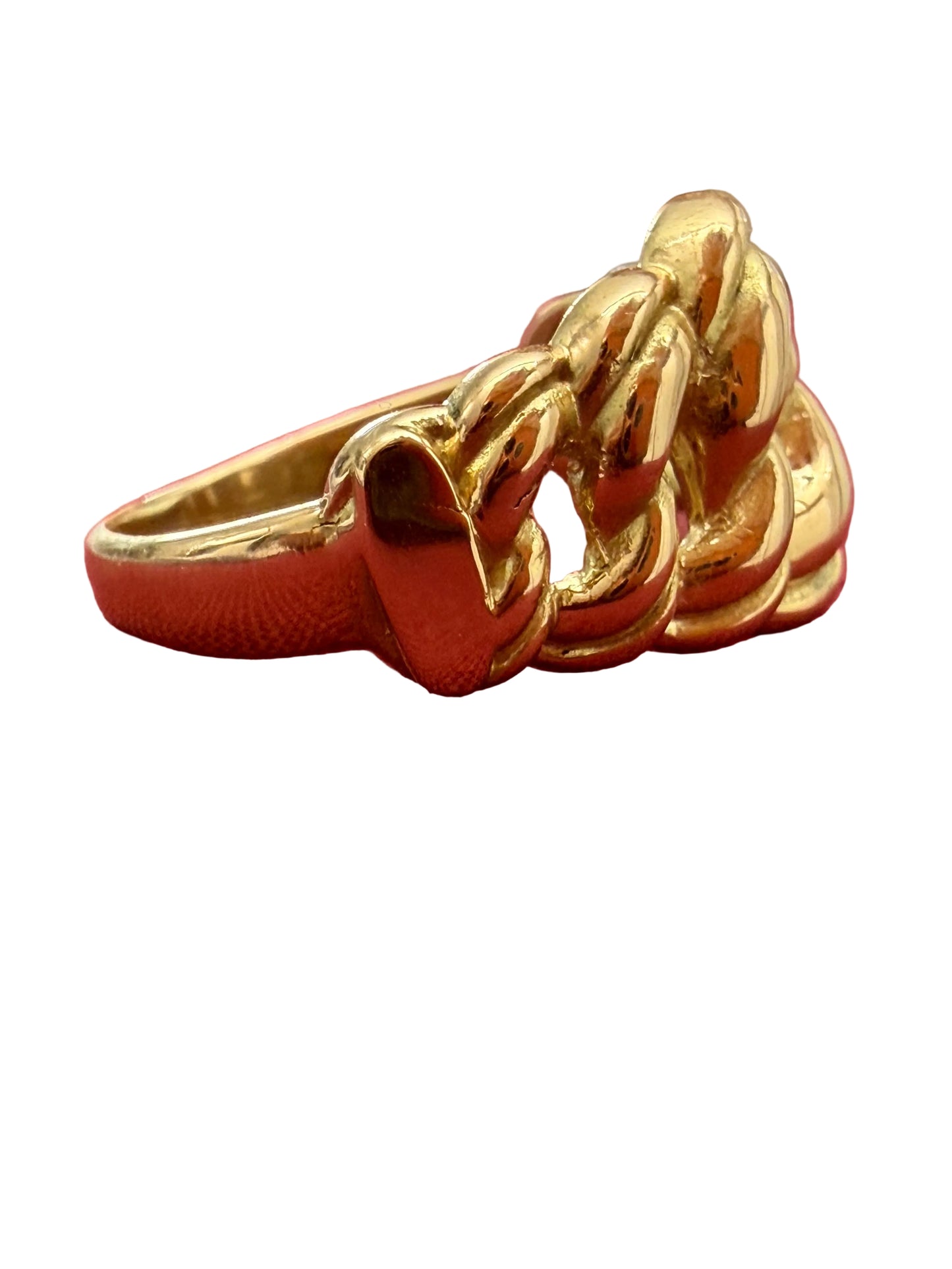 Bague Américaine pleine Or 750/1000