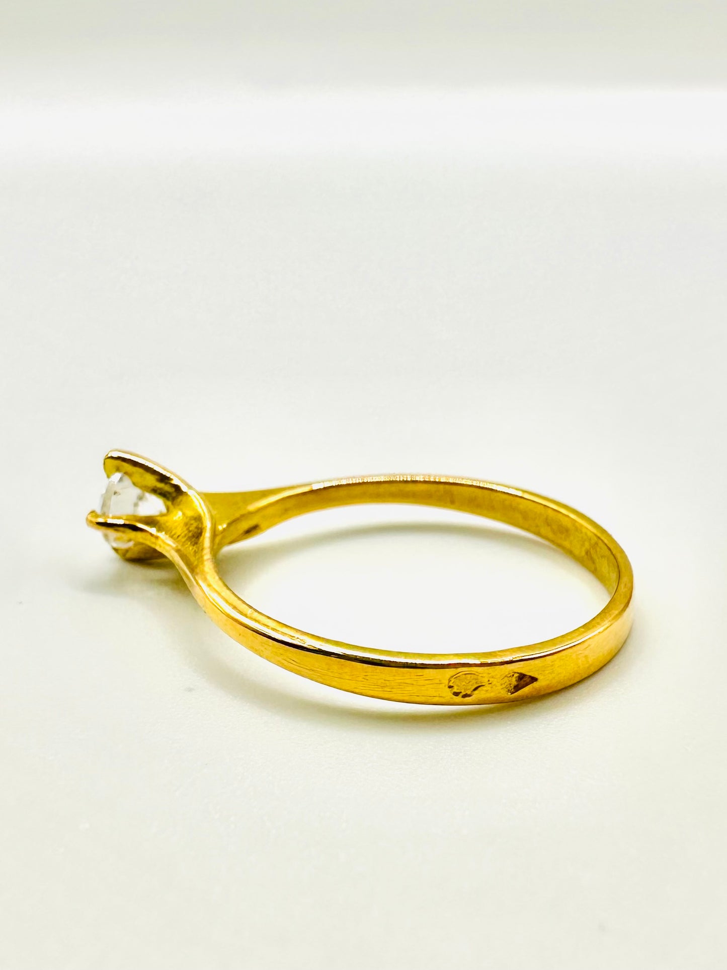Solitaire en Or Jaune 18 Carats