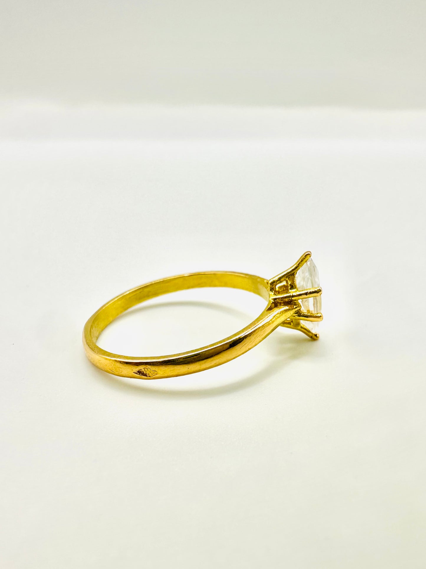 Bague mariage marquise Or 750/1000