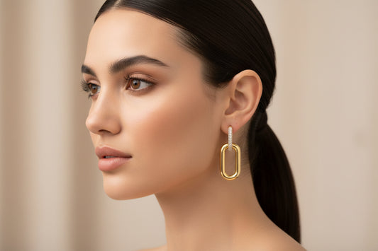 Boucles d’oreilles raffinées en or 750/1000