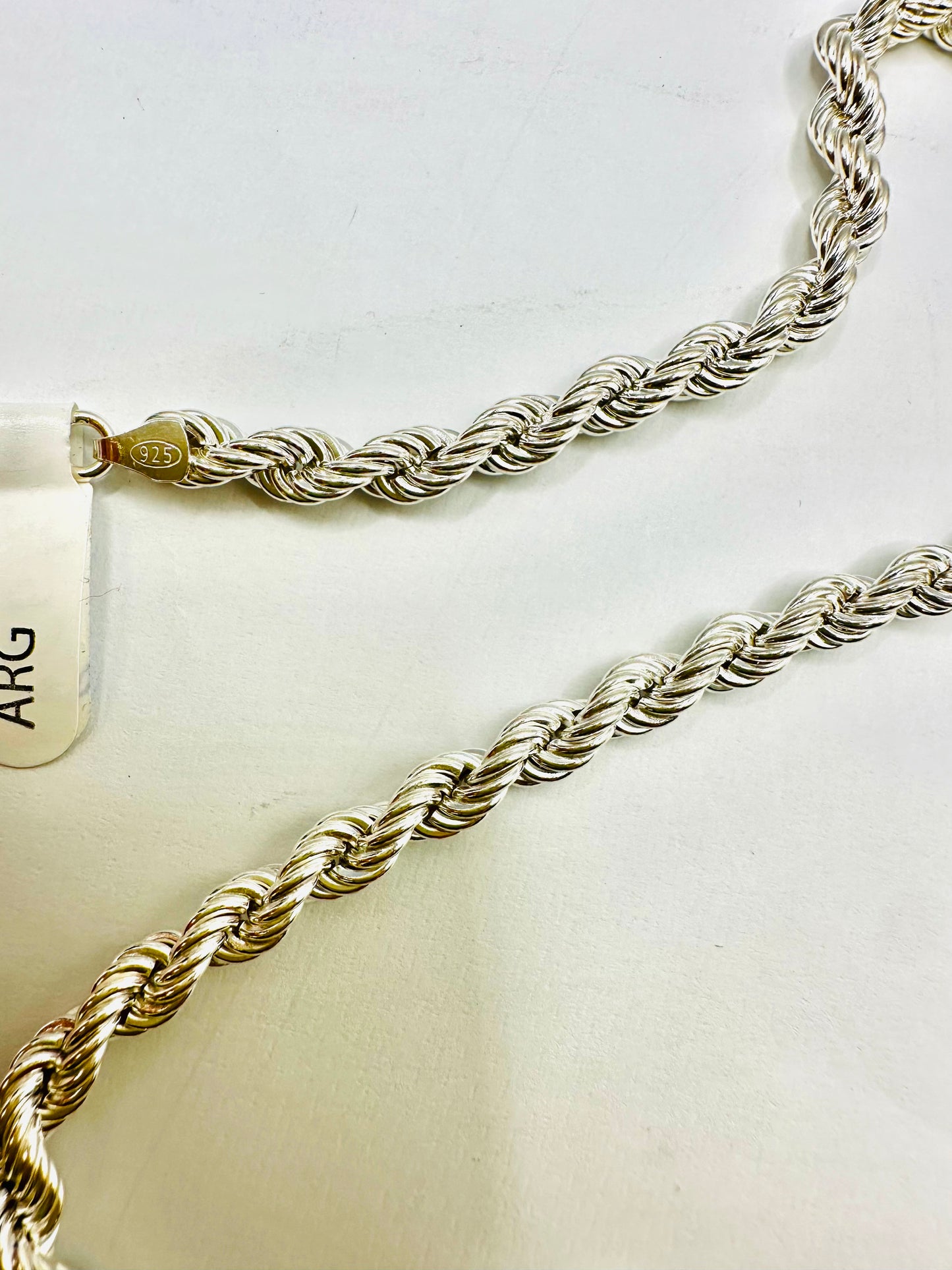 Chaîne homme en argent 925 corda torsadée