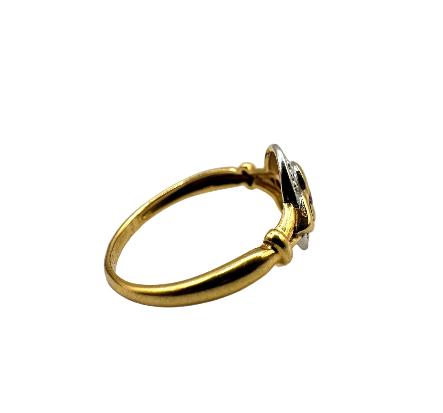 Bague et Pierres rubis Or 18 Carats