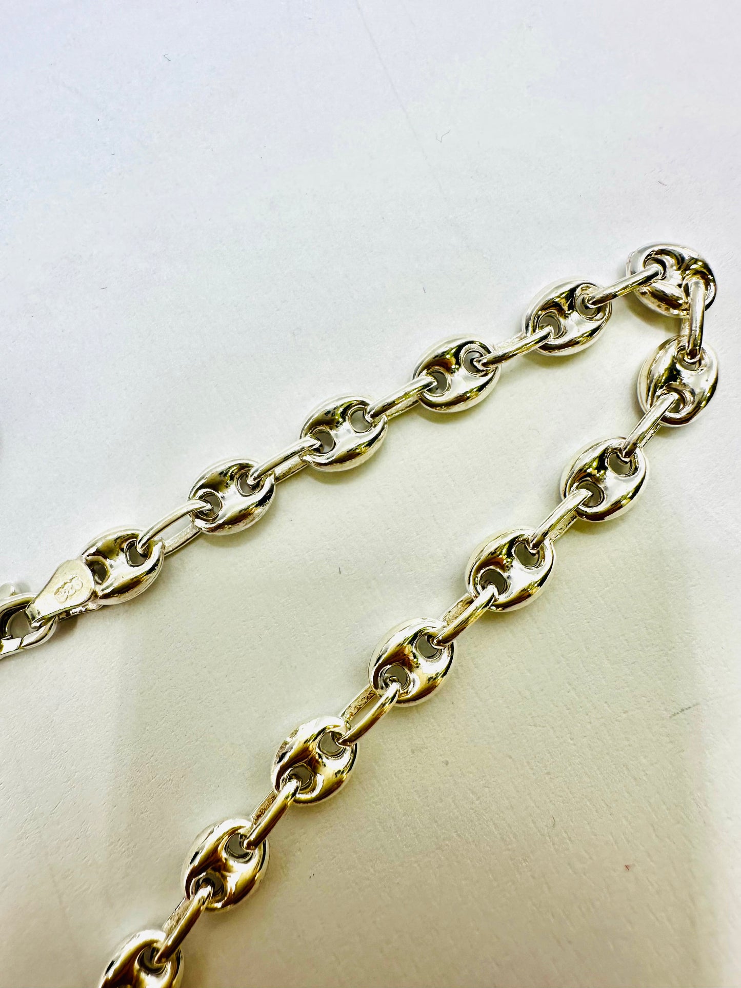 Chaîne homme en argent 925 petite graine de café