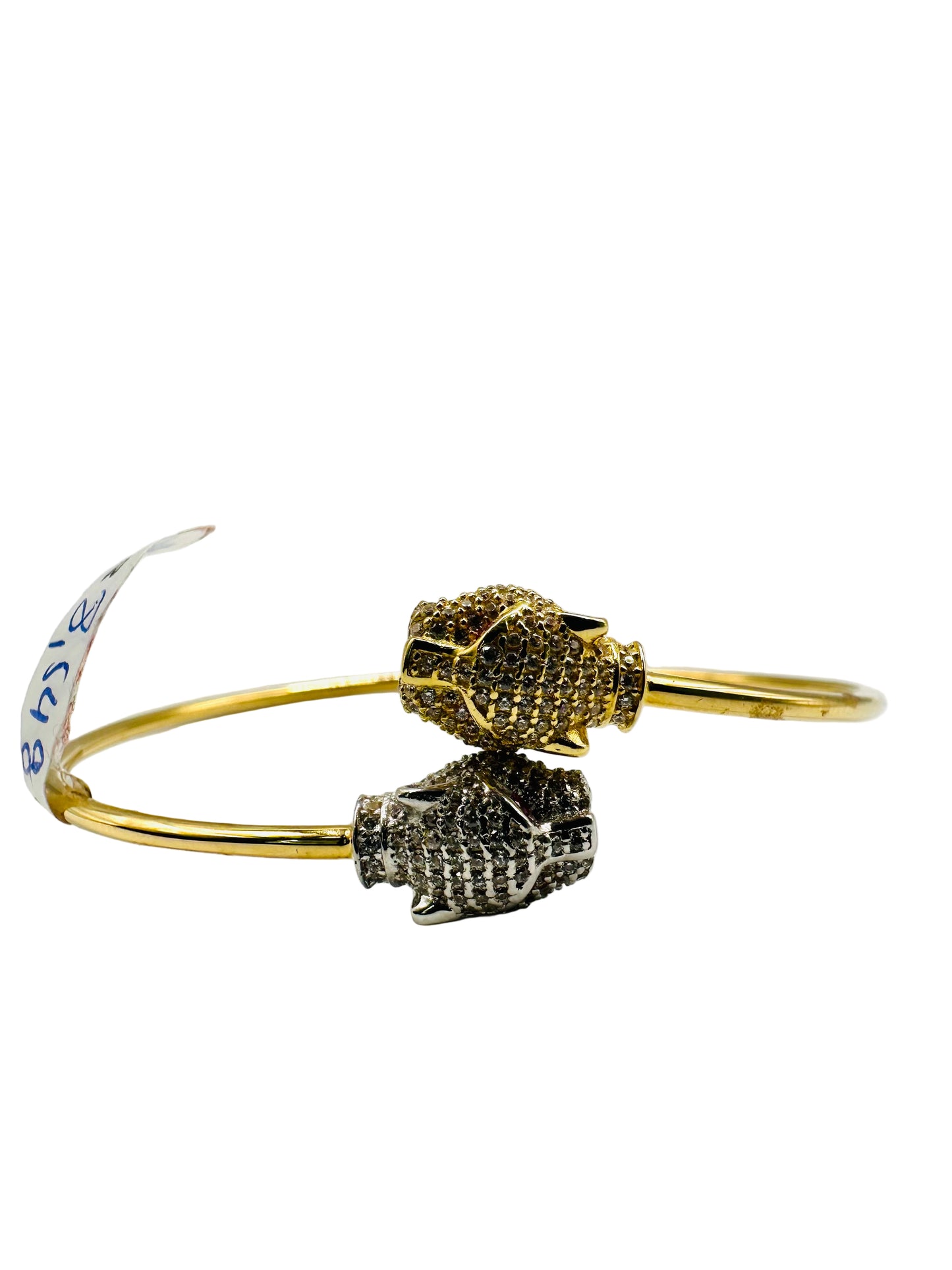 Bracelet double tête de panthère 🐆 en or 18 carats