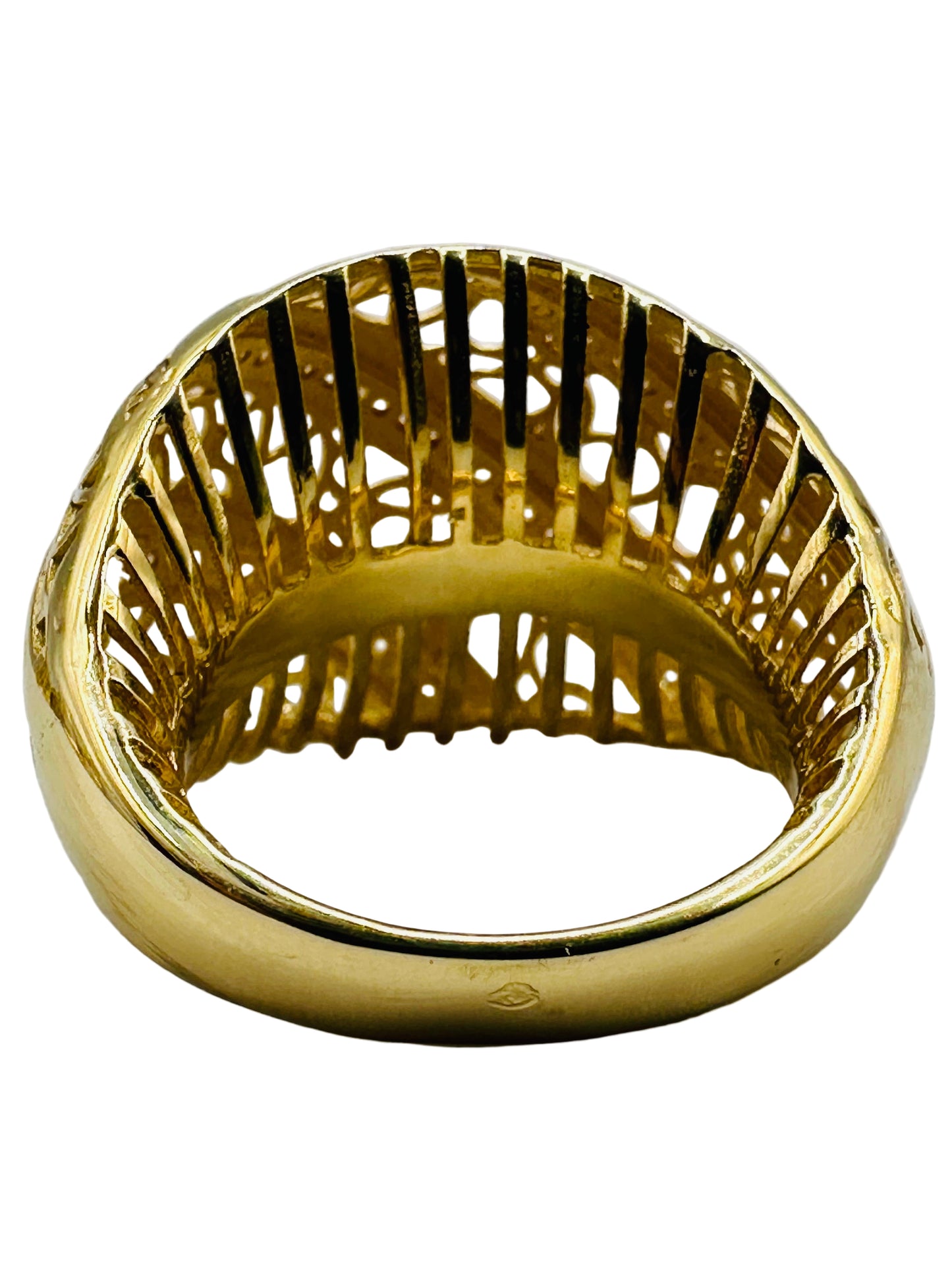 Bague Bombée en Or Jaune 18 Carats