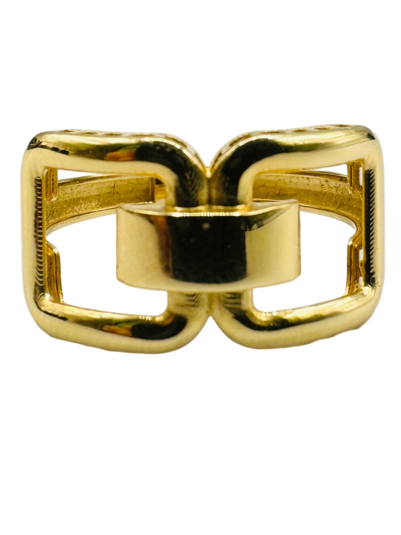 Bague Lunette en Or Jaune 18 Carats