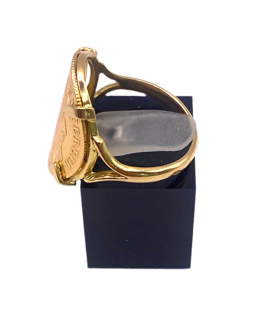 BAGUE 10 FRANCS NAPOLEON 4 GRIFFES